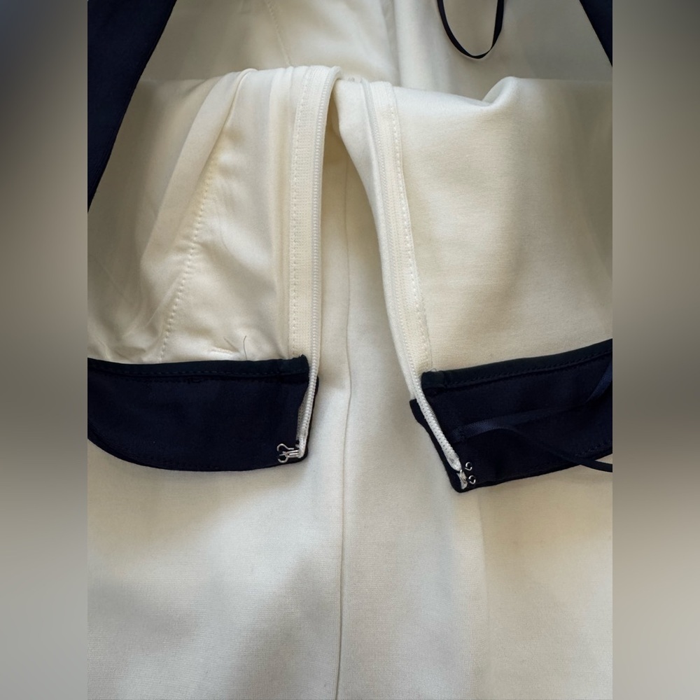 J.Mclaughlin ~ Women's Marf Skirt Mid-Length Pencil Ivory / blue trim Size 6 NWT - Picture 8 of 10